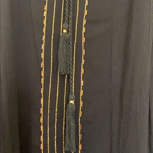 Black rayon blouse - Picture 2 of 4